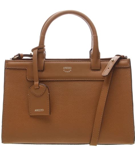 bolsa tote grande camel arezzo